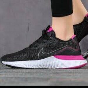 Nike Women's Black and Pink Renew Track &  Field Shoes